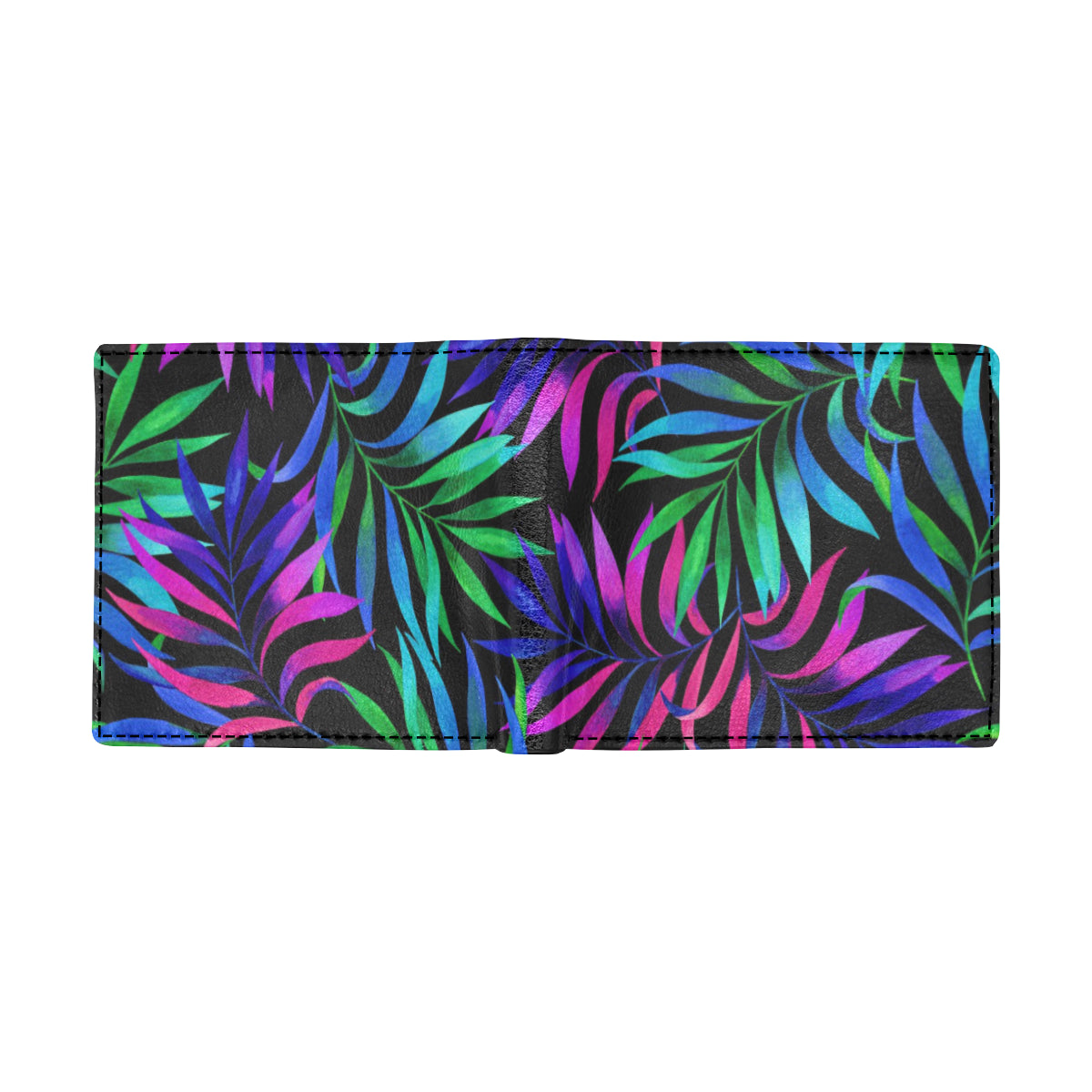 Tropical Flower Pattern Print Design TF010 Men's ID Card Wallet