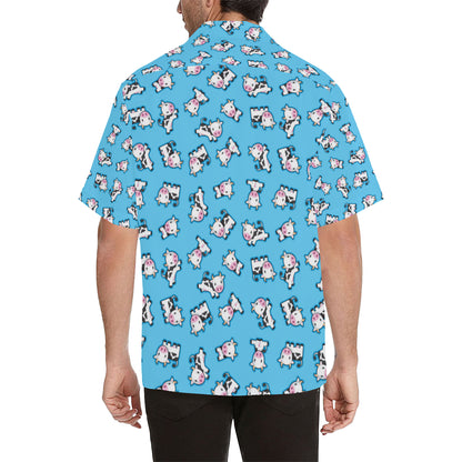 Cow Pattern Print Design 01 Men's Hawaiian Shirt