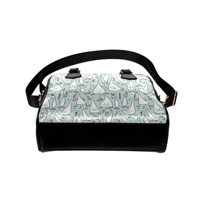 Goose Pattern Print Design 03 Shoulder Handbag