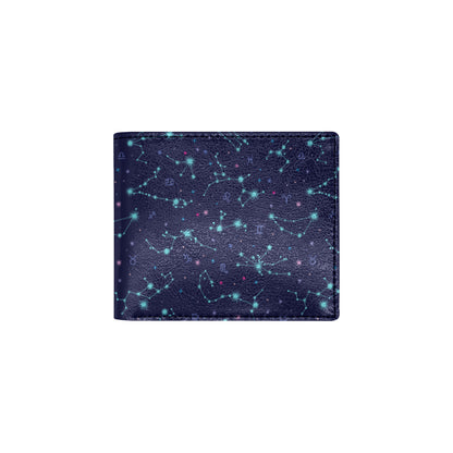 Constellation Pattern Print Design 01 Men's ID Card Wallet