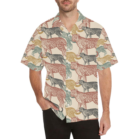 Jaguar Pattern Print Design 01 Men's Hawaiian Shirt