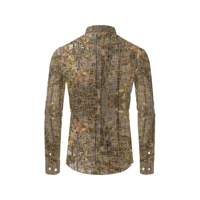 Camouflage Realtree Pattern Print Design 01 Men's Long Sleeve Shirt