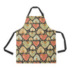 Heart Boho Pattern Print Design HE04 Apron with Pocket