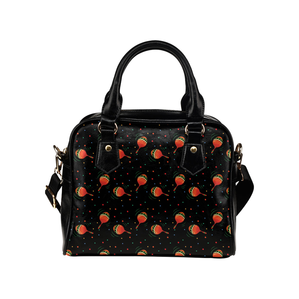 Maracas Pattern Print Design 03 Shoulder Handbag