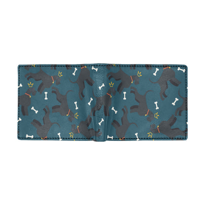 Schnauzers Pattern Print Design A04 Men's ID Card Wallet