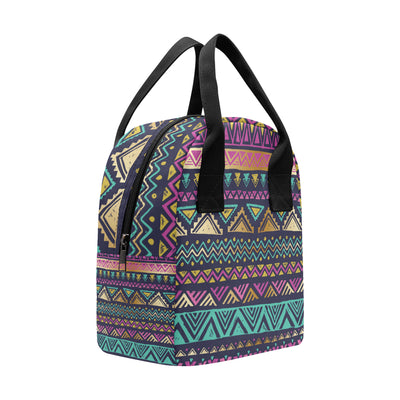 Multicolor Tribal aztec Insulated Lunch Bag