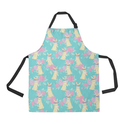 Rabbit Pattern Print Design RB05 Apron with Pocket