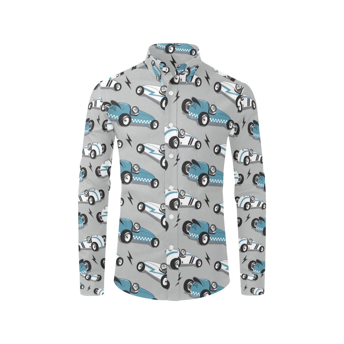 Racing Vintage Pattern Print Design A02 Men's Long Sleeve Shirt