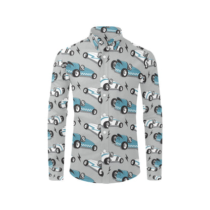 Racing Vintage Pattern Print Design A02 Men's Long Sleeve Shirt