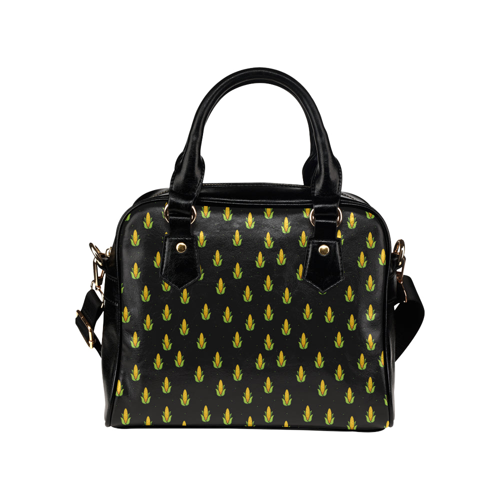 Corn Pattern Print Design 04 Shoulder Handbag