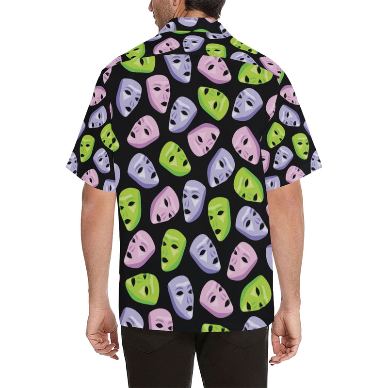 Acting Mask Pattern Print Design 04 Men's Hawaiian Shirt