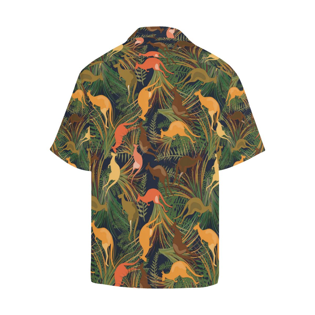 Kangaroos Pattern Print Design 07 Men's Hawaiian Shirt