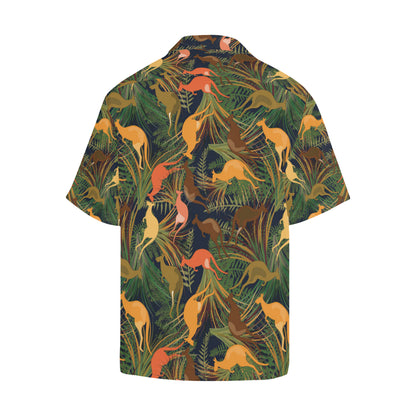 Kangaroos Pattern Print Design 07 Men's Hawaiian Shirt