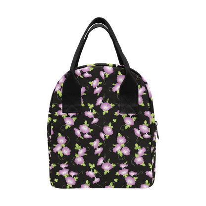 Morning Glory Pattern Print Design MG02 Insulated Lunch Bag