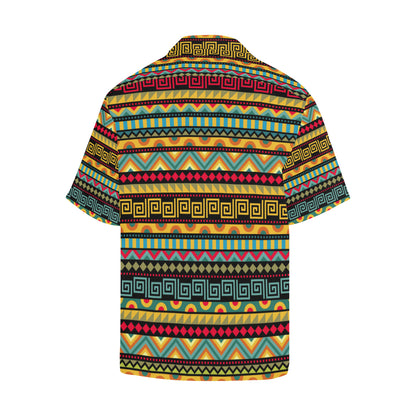 African Pattern Print Design 03 Men's Hawaiian Shirt