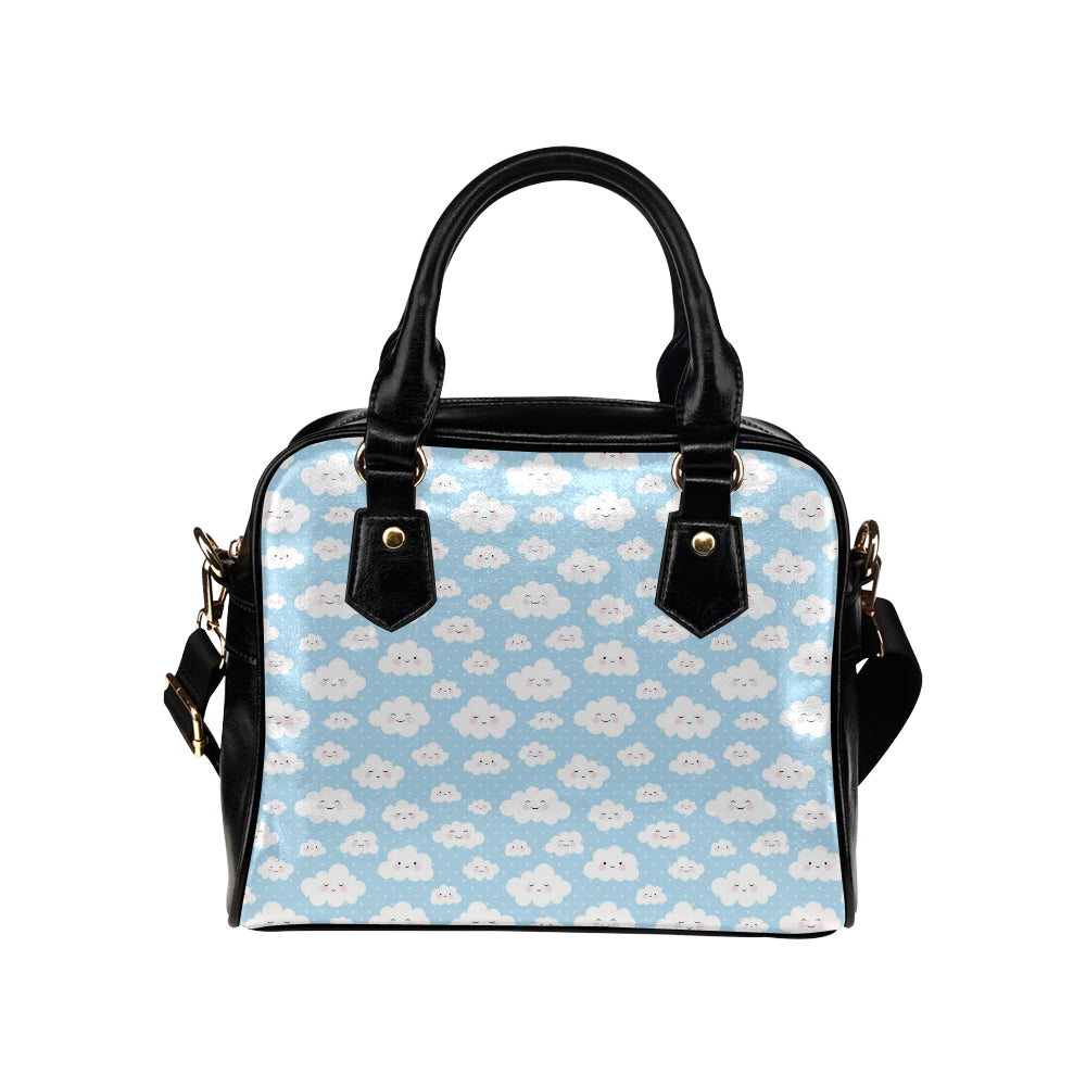 Cloud  Pattern Print Design 02 Shoulder Handbag
