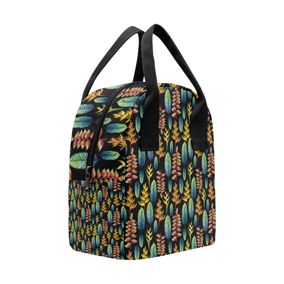Heliconia Pattern Print Design HL03 Insulated Lunch Bag