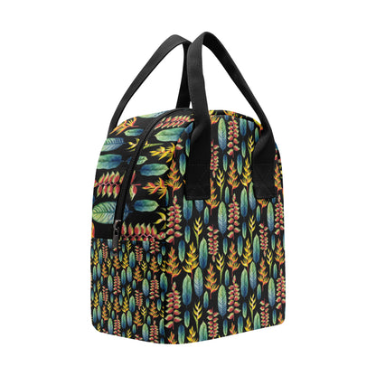 Heliconia Pattern Print Design HL03 Insulated Lunch Bag
