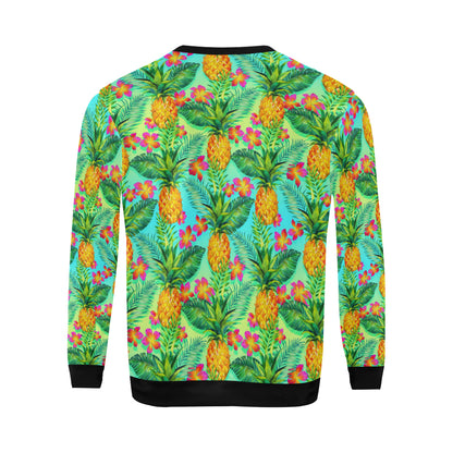 Pineapple Pattern Print Design PP010 Men Long Sleeve Sweatshirt