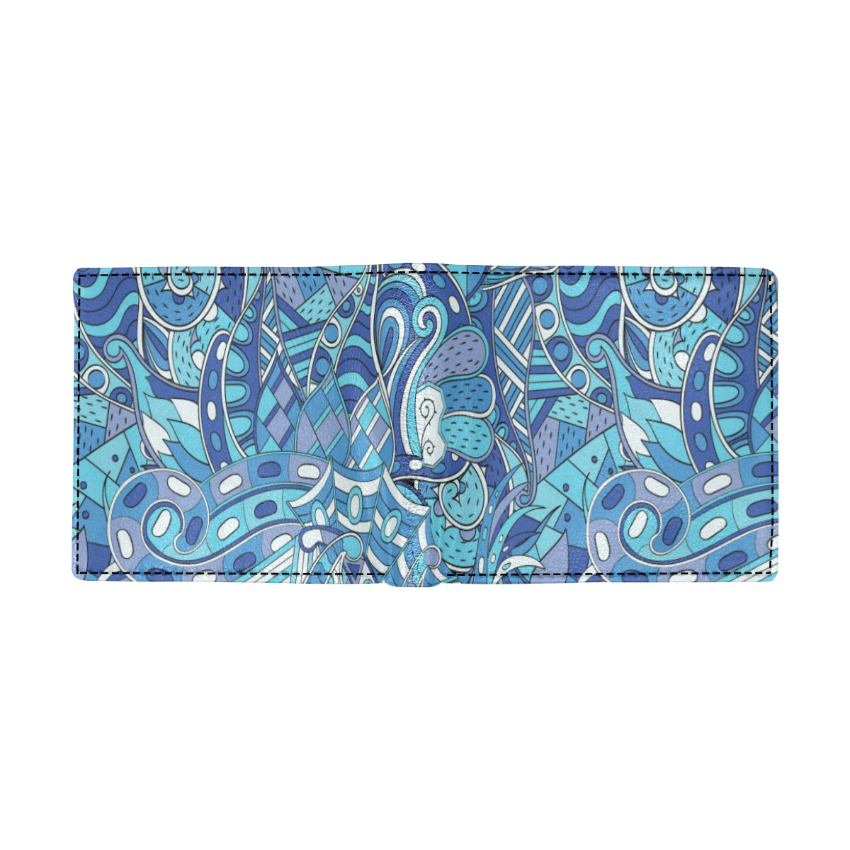 Funky Retro Pattern Print Design A02 Men's ID Card Wallet