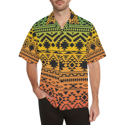 Rastafarian Pattern Print Design A04 Men's Hawaiian Shirt