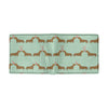 Dachshund Pattern Print Design 02 Men's ID Card Wallet