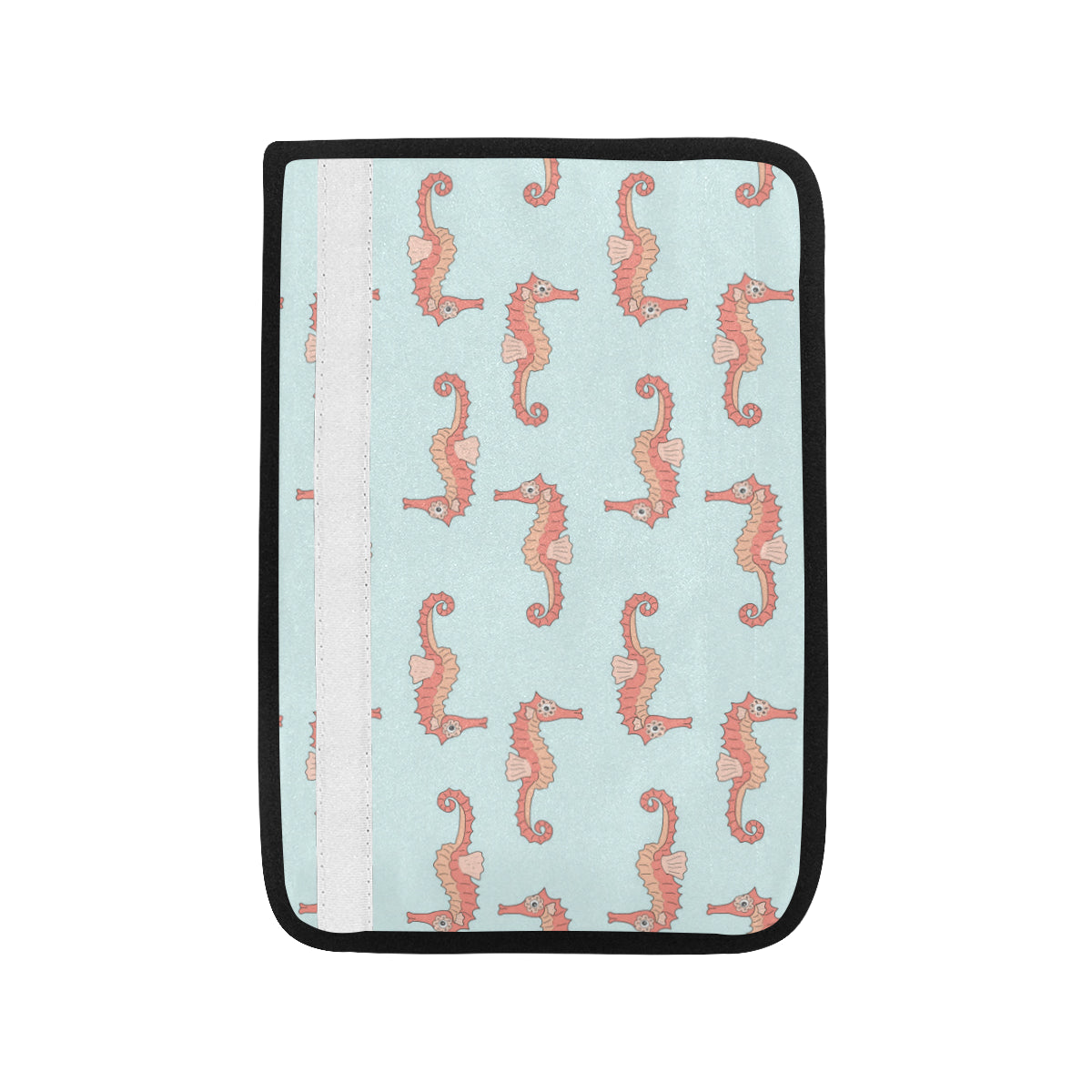 SeaHorse Pattern Print Design 01 Car Seat Belt Cover