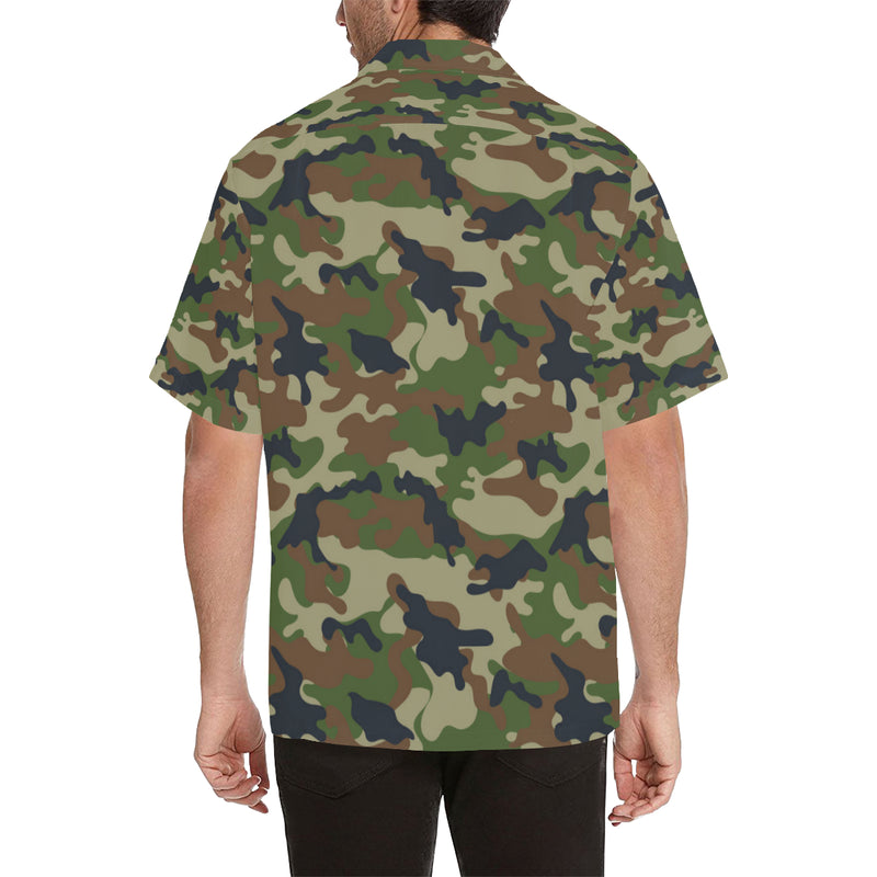 Army Camouflage Pattern Print Design 01 Men's Hawaiian Shirt