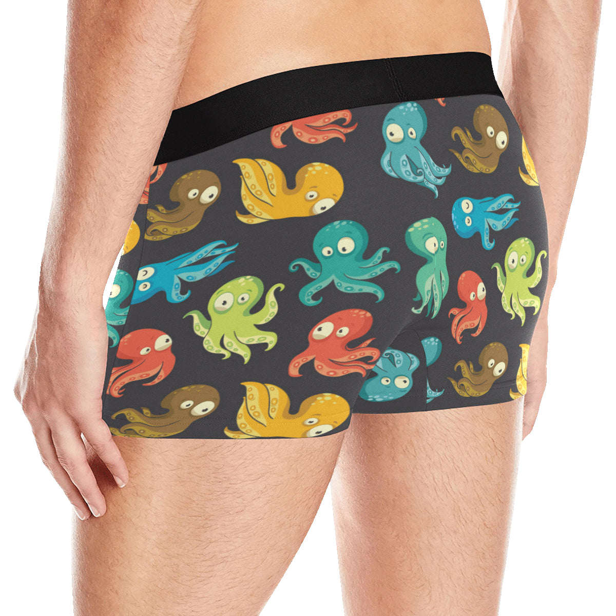 Octopus Pattern Print Design A01 Men's Boxer Briefs