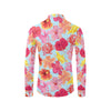 Hibiscus Pattern Print Design HB020 Men's Long Sleeve Shirt