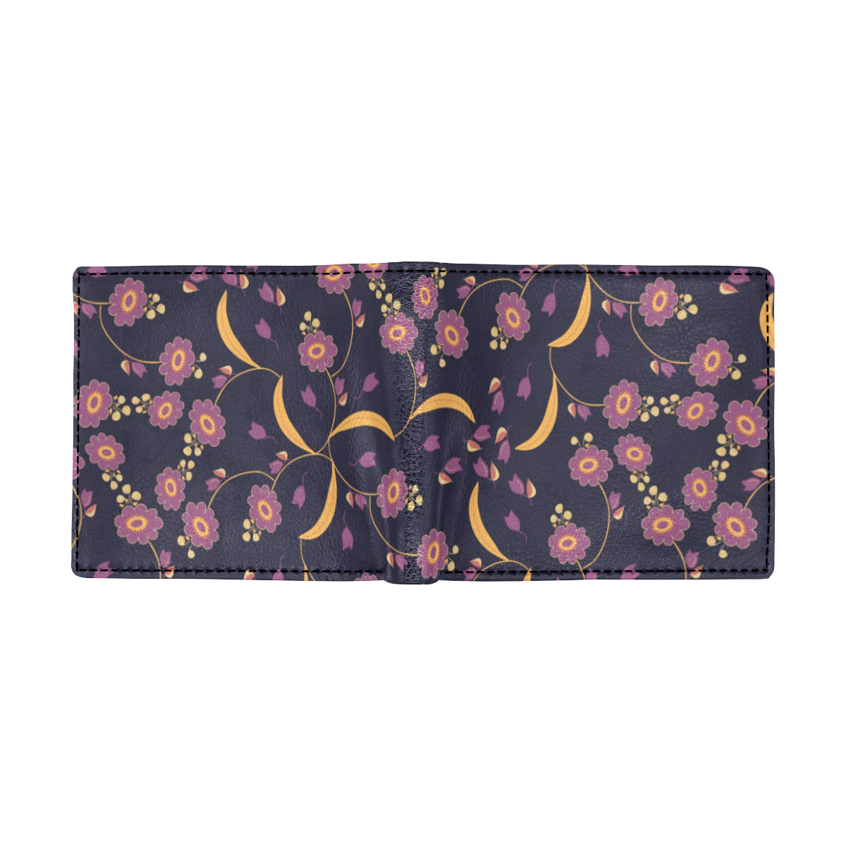 Anemone Pattern Print Design AM012 Men's ID Card Wallet