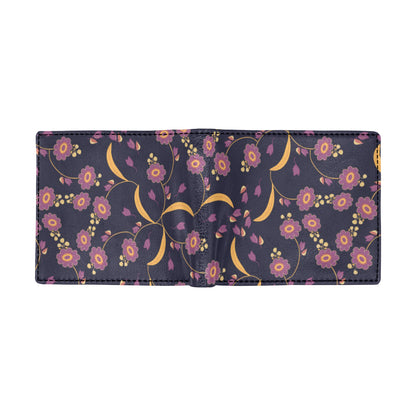 Anemone Pattern Print Design AM012 Men's ID Card Wallet