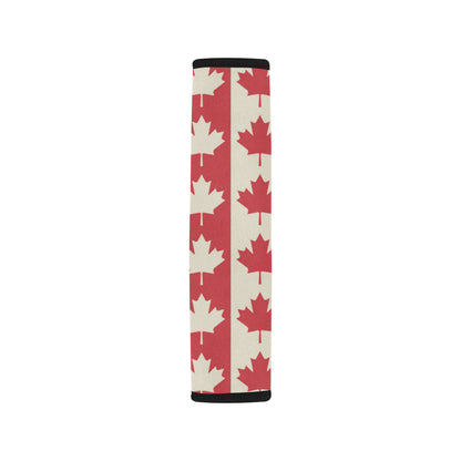 Maple Leaf Pattern Print Design 02 Car Seat Belt Cover