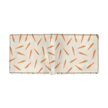 Carrot Pattern Print Design 07 Men's ID Card Wallet