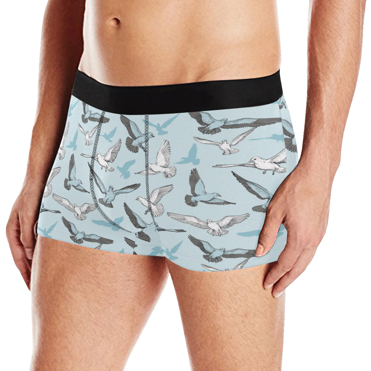 Pigeon Pattern Print Design 03 Men's Boxer Briefs