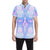 Galaxy Stardust Pastel Color Print Men's Short Sleeve Button Up Shirt