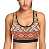 Navajo Pattern Print Design A01 Sports Bra