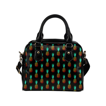 Pineapple Pattern Print Design A05 Shoulder Handbag