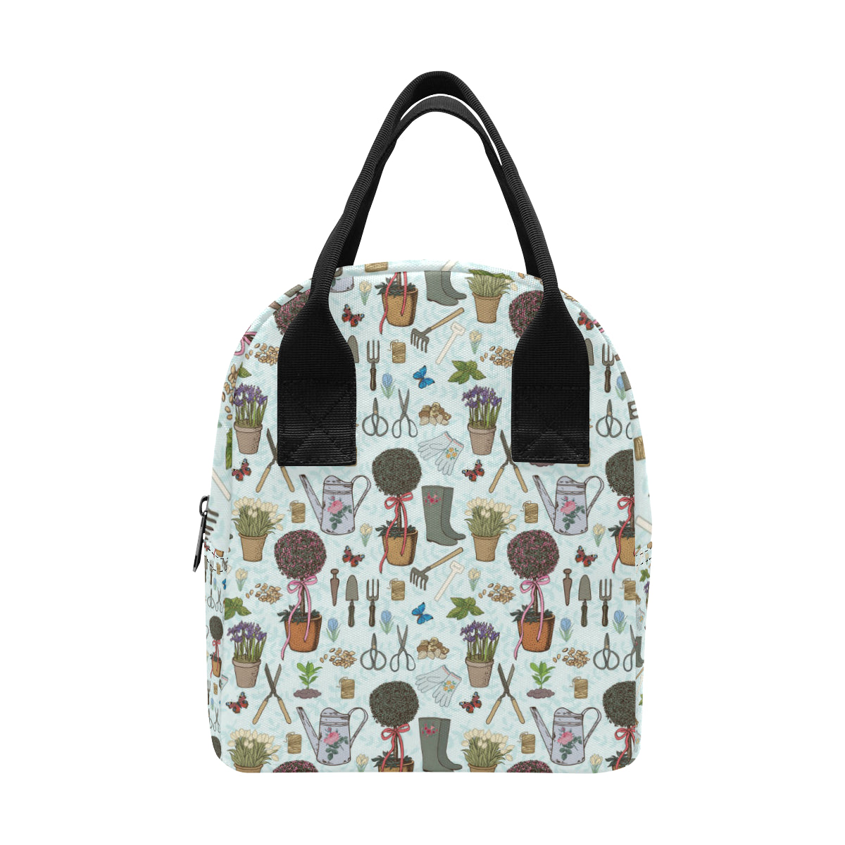 Gardening Pattern Print Design G01 Insulated Lunch Bag