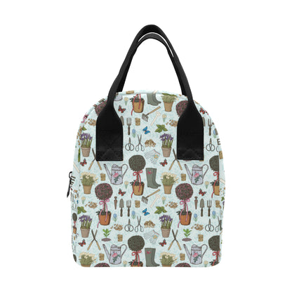 Gardening Pattern Print Design G01 Insulated Lunch Bag