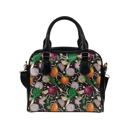 Onion Pattern Print Design A03 Shoulder Handbag