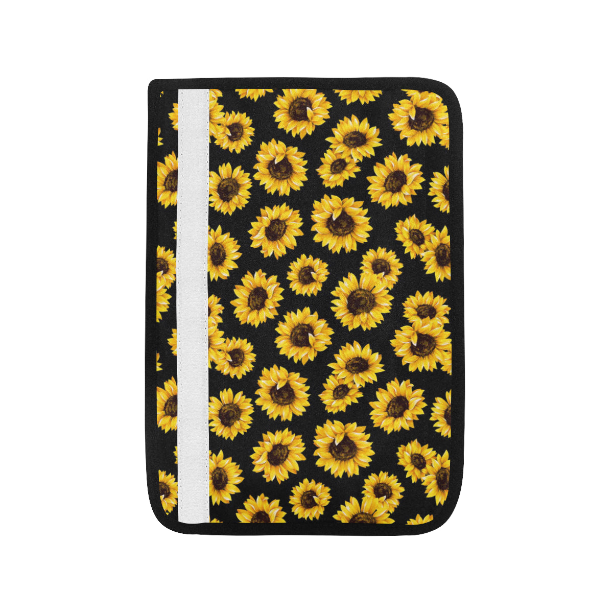 Sunflower Pattern Print Design SF05 Car Seat Belt Cover