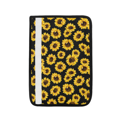 Sunflower Pattern Print Design SF05 Car Seat Belt Cover