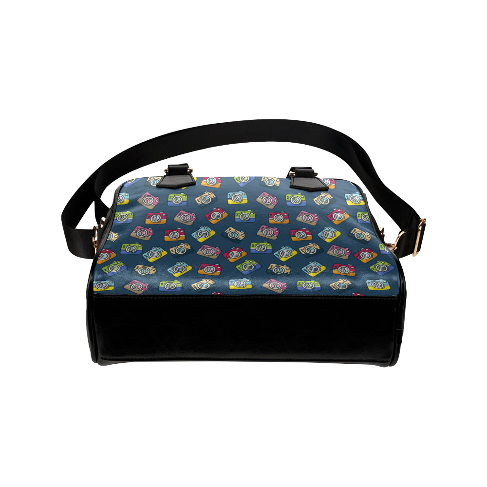 Camera Pattern Print Design 03 Shoulder Handbag
