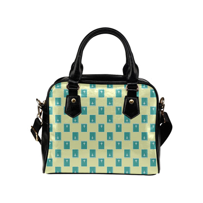 Bible Pattern Print Design 04 Shoulder Handbag