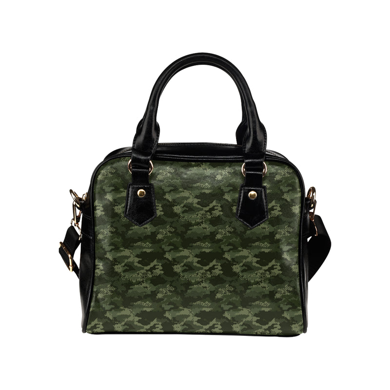 Army Camouflage Pattern Print Design 02 Shoulder Handbag