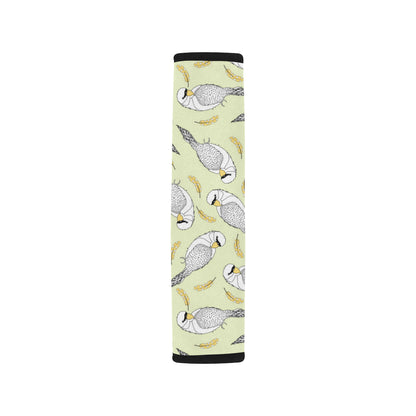 Parakeet Pattern Print Design A03 Car Seat Belt Cover