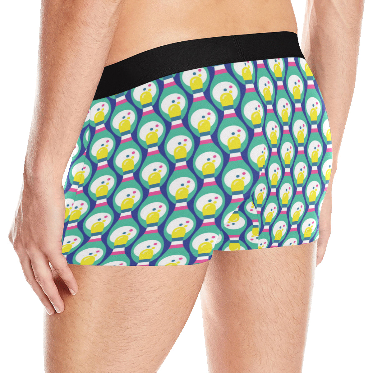 Bowling Pattern Print Design 04 Men's Boxer Briefs