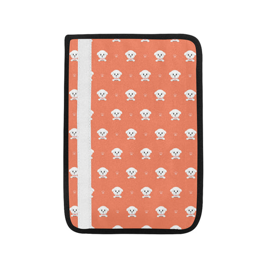 Bichons Frise Pattern Print Design 02 Car Seat Belt Cover