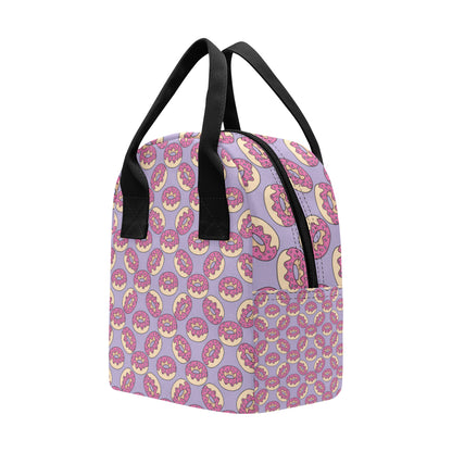 Donut Pattern Print Design DN015 Insulated Lunch Bag